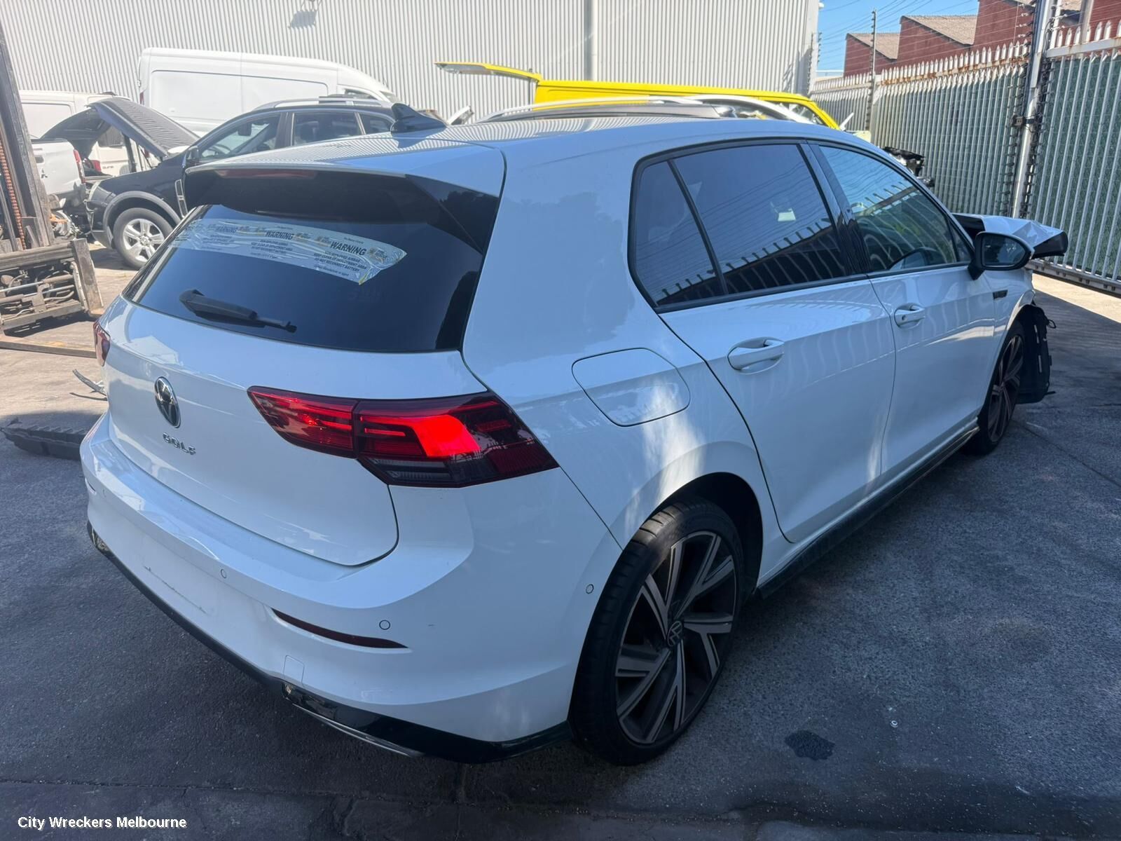 VOLKSWAGEN GOLF 2022 Right Rear 1/4 Door Glass