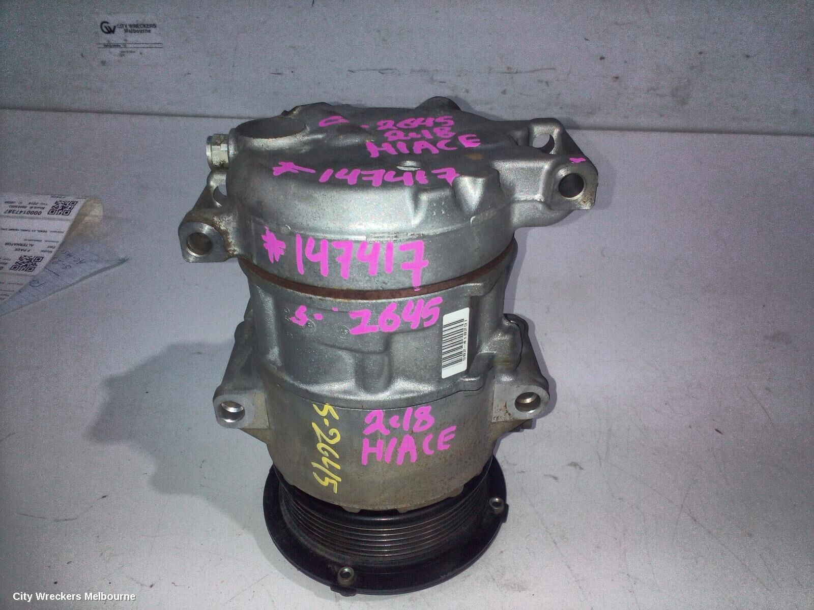 TOYOTA HIACE 2018 A/C Compressor