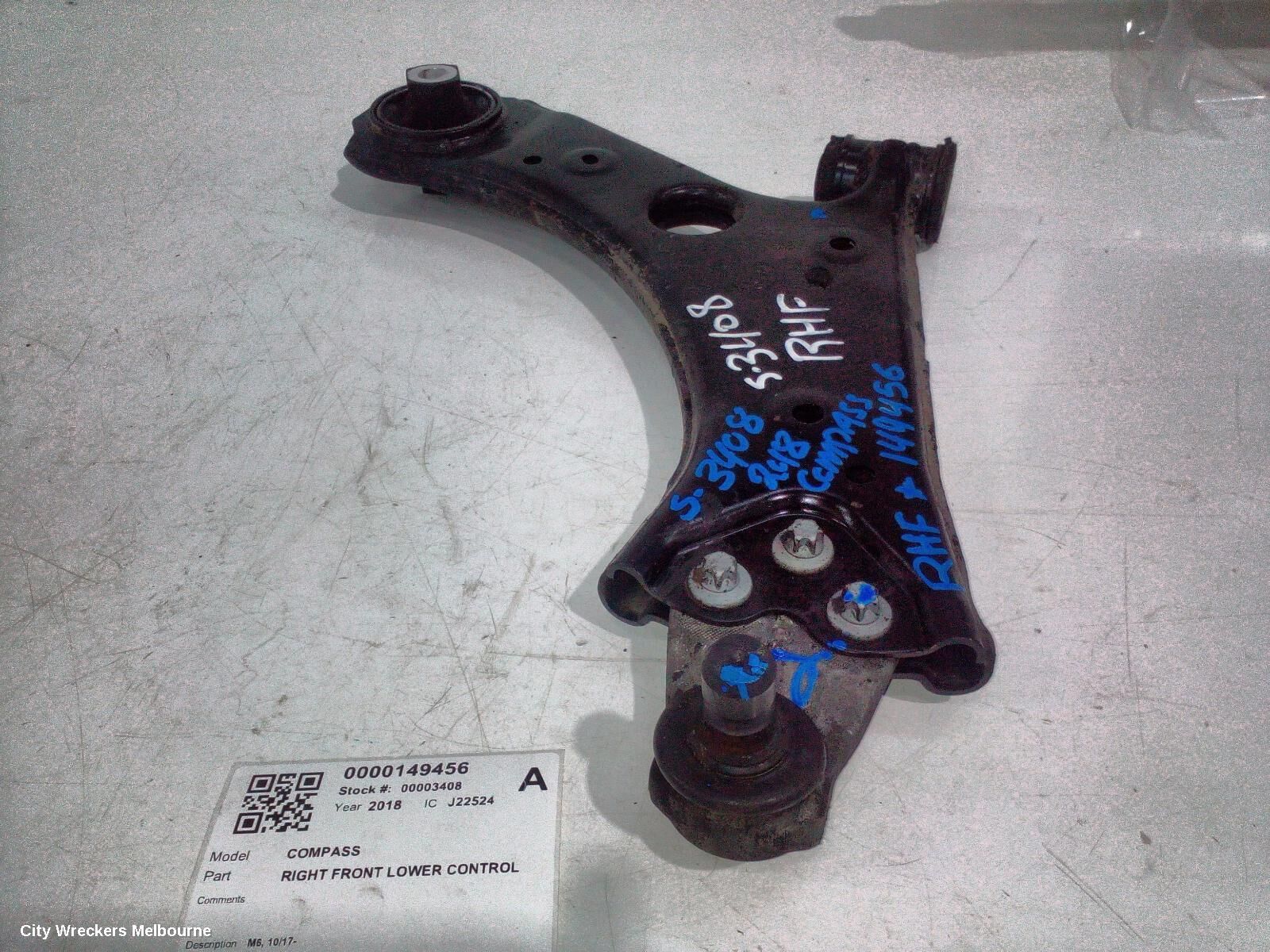 JEEP COMPASS 2018 Right Front Lower Control Arm