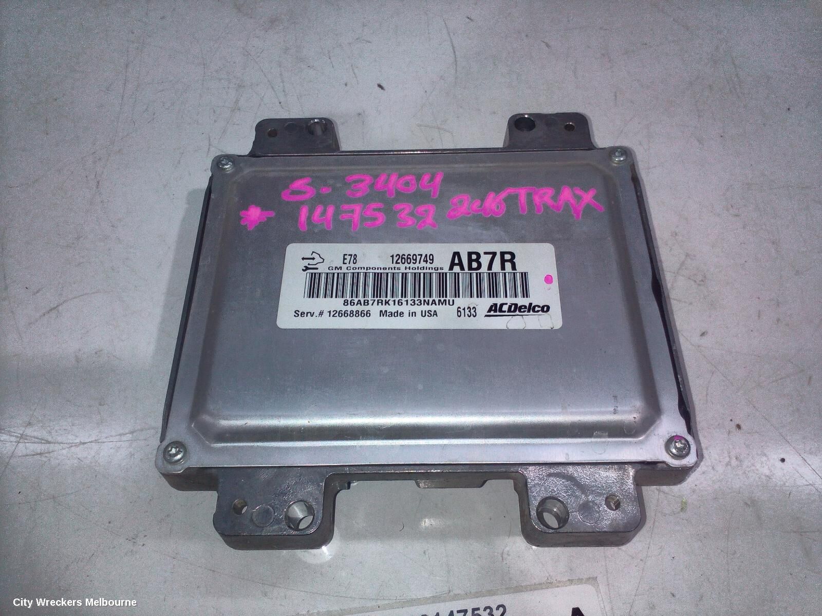 HOLDEN TRAX 2016 Ecu