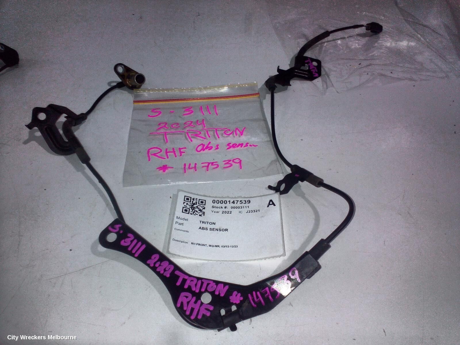 MITSUBISHI TRITON 2022 Abs Sensor