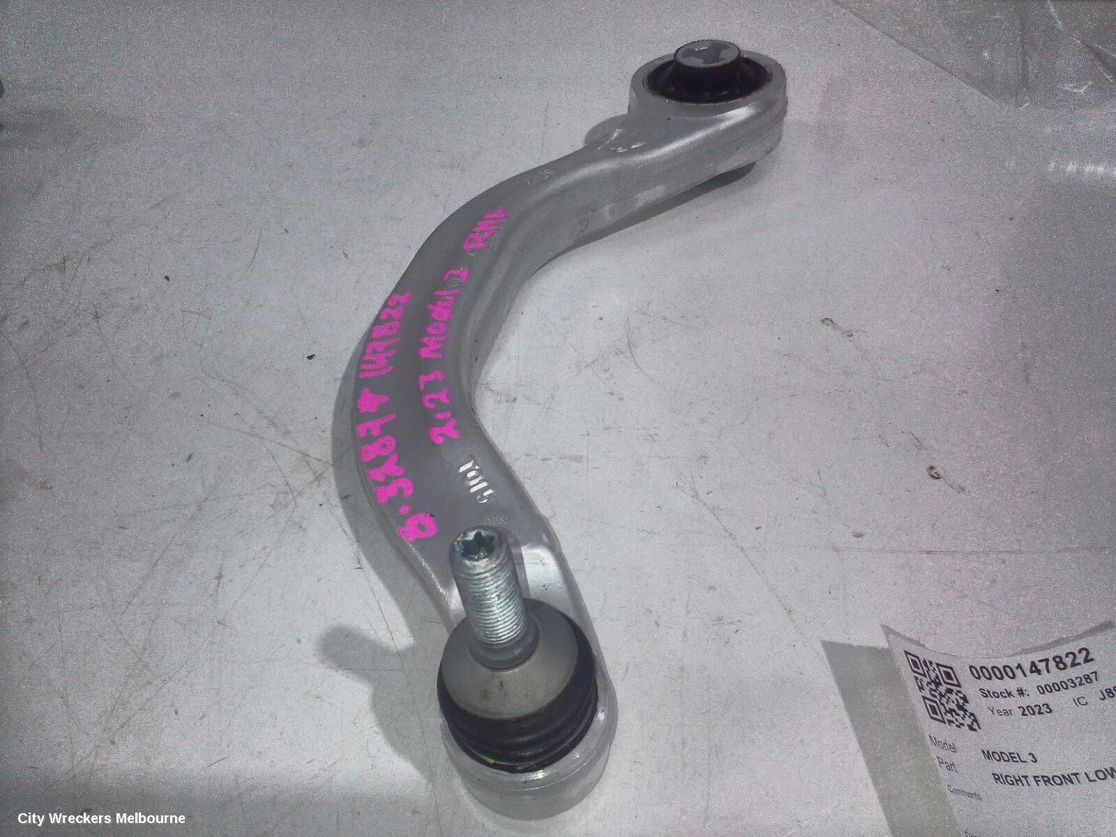 TESLA MODEL 3 2023 Right Front Lower Control Arm