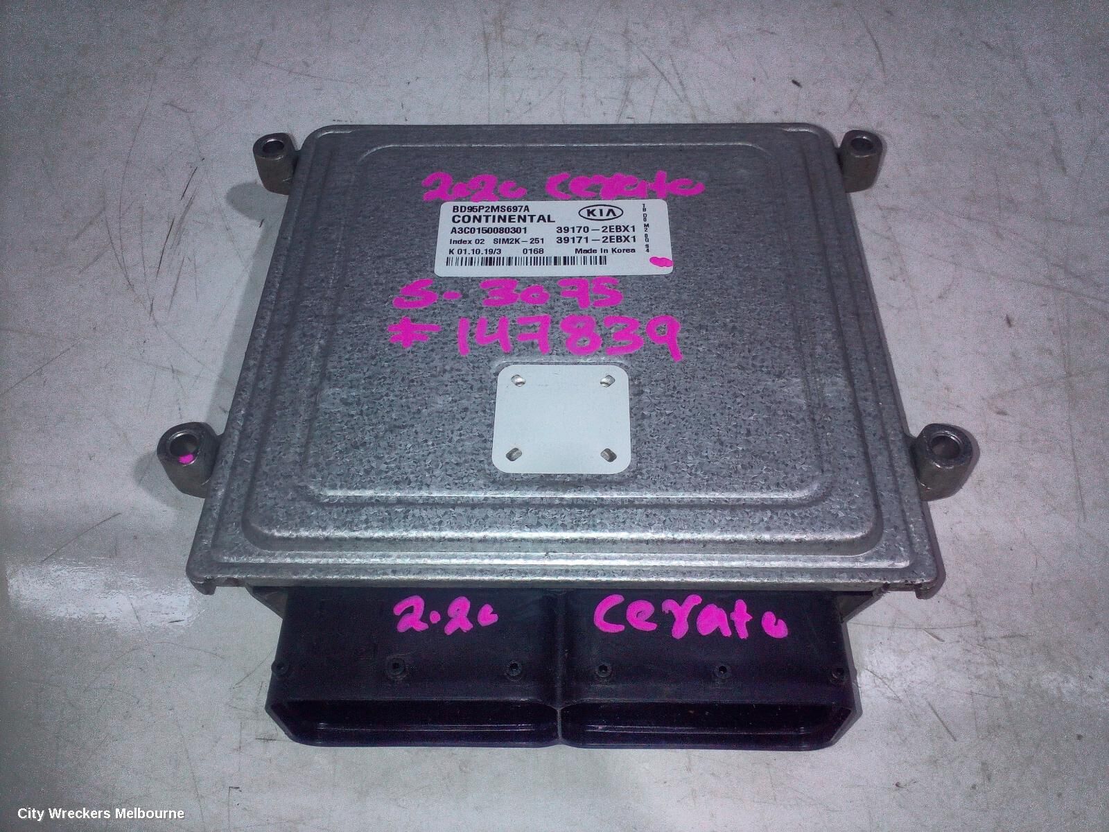 KIA CERATO 2020 Ecu