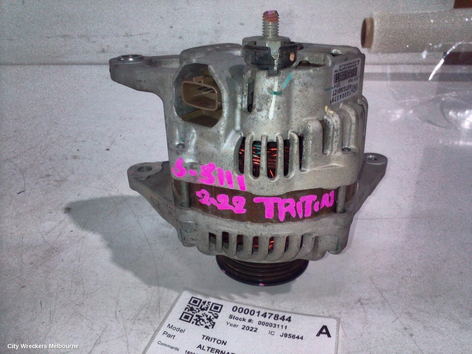 MITSUBISHI TRITON 2022 Alternator