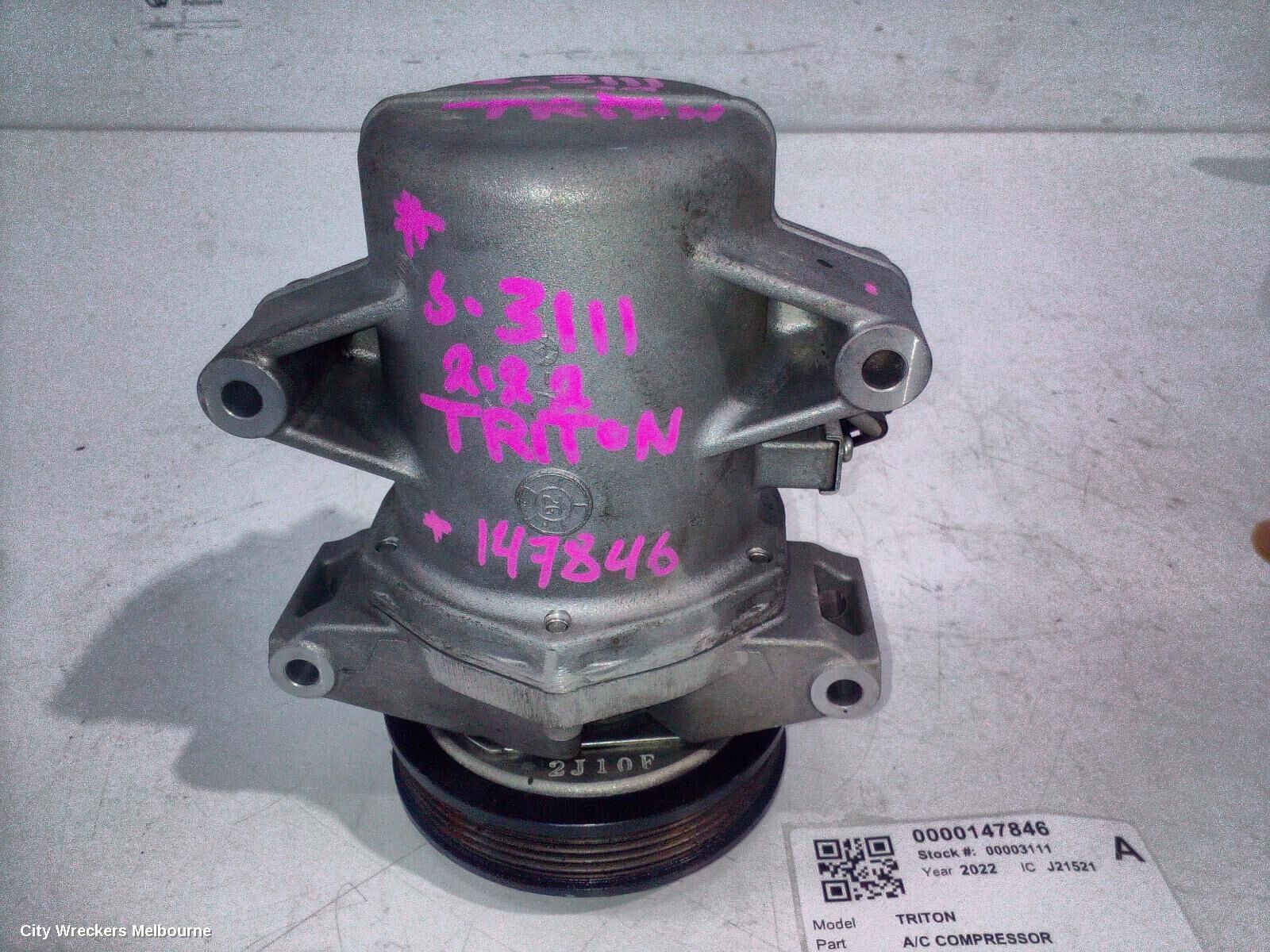 MITSUBISHI TRITON 2022 A/C Compressor
