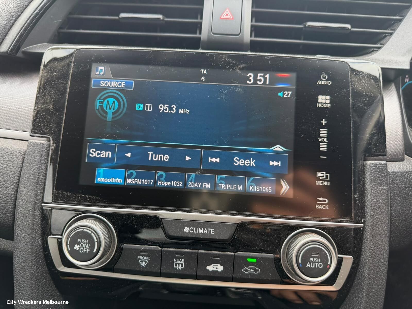HONDA CIVIC 2016 Radio/Cd/Dvd/Sat/Tv
