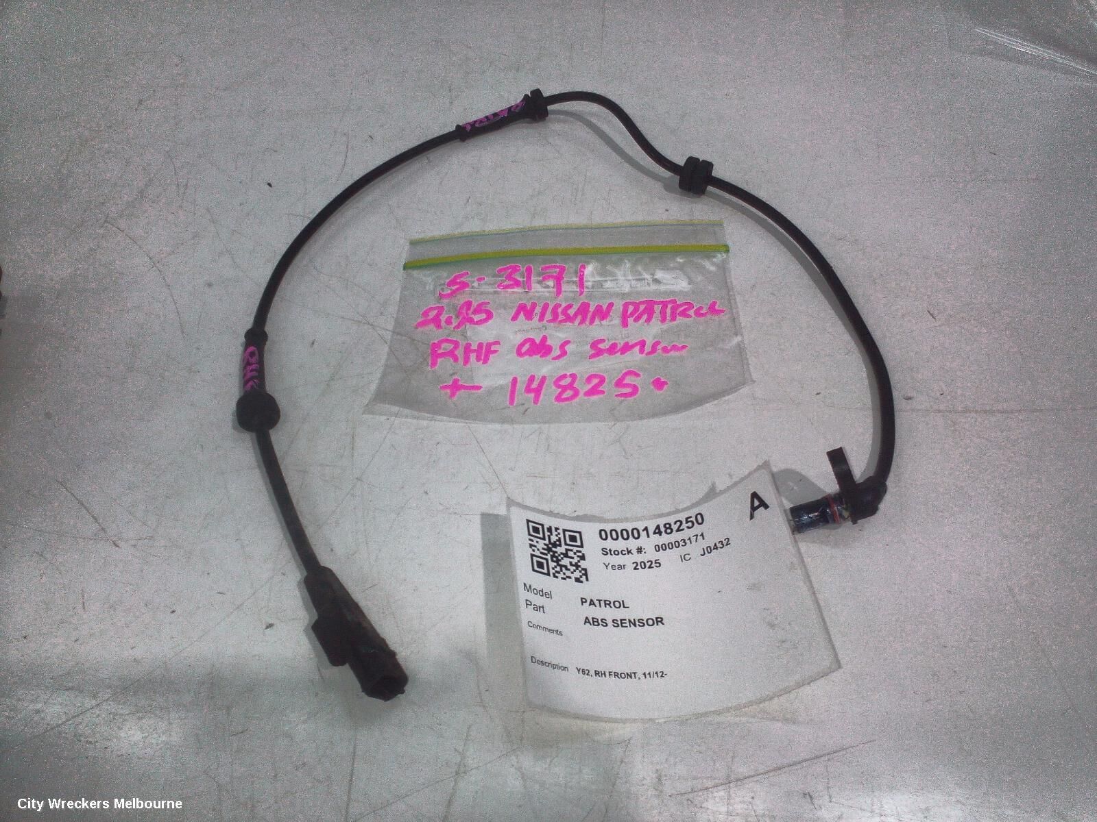 NISSAN PATROL 2025 Abs Sensor