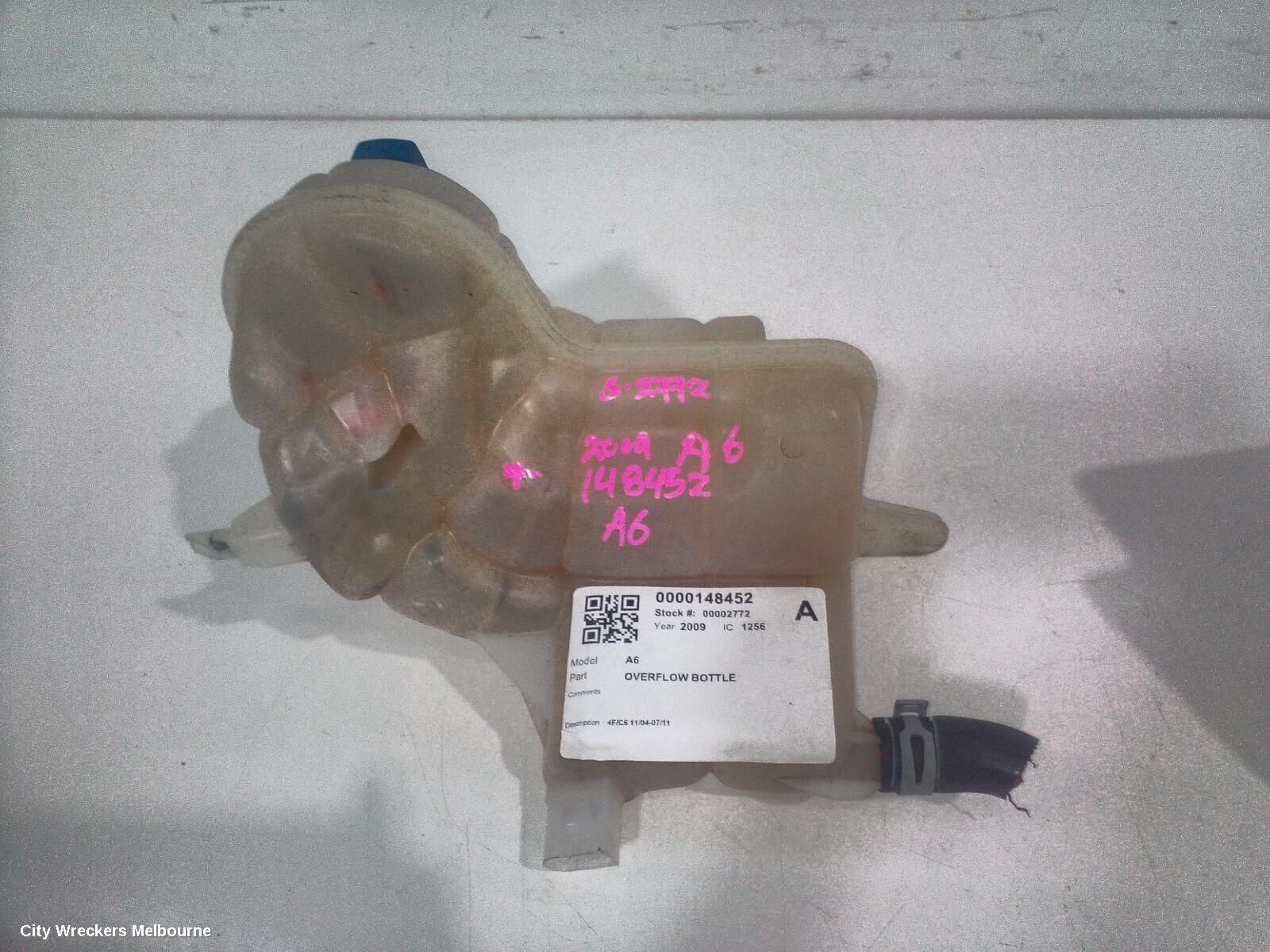AUDI A6 2009 Overflow Bottle