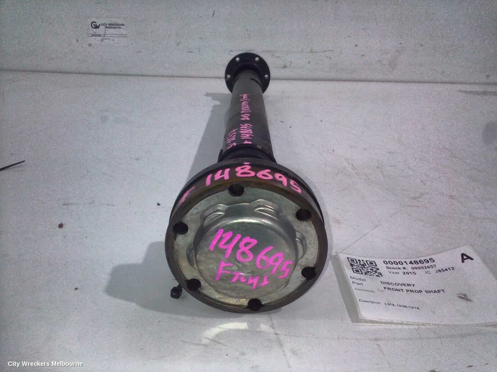 LAND ROVER DISCOVERY 2015 Front Prop Shaft