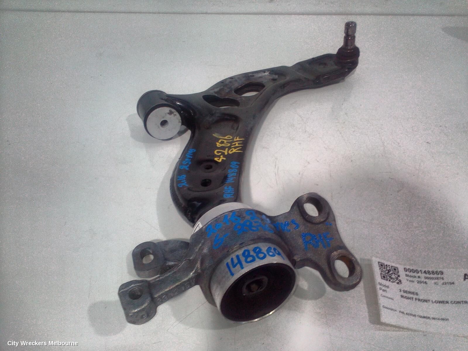 BMW 2 SERIES 2016 Right Front Lower Control Arm