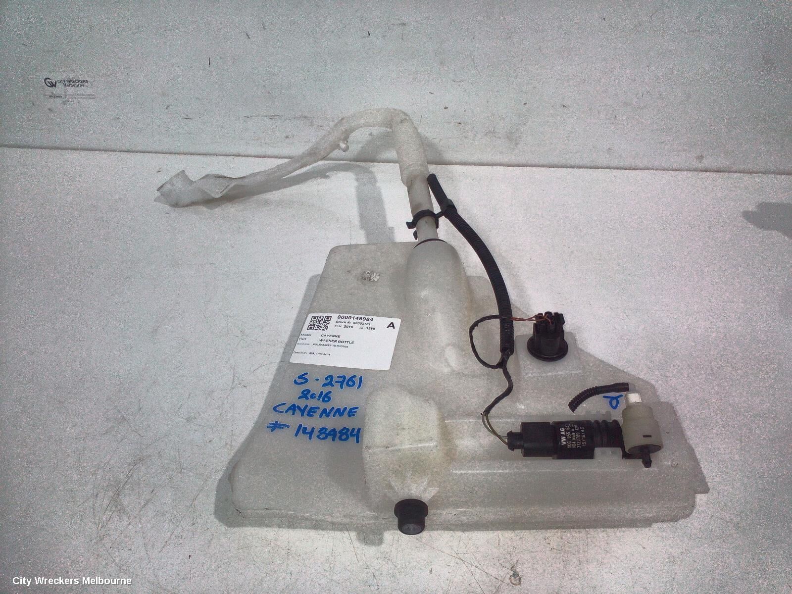 PORSCHE CAYENNE 2016 Washer Bottle