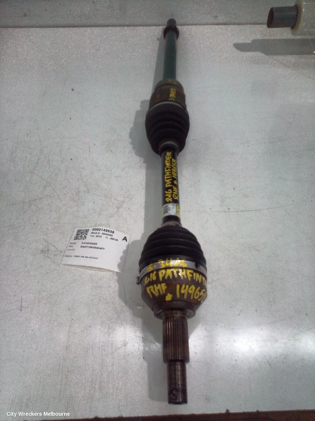 NISSAN PATHFINDER 2015 Right Driveshaft