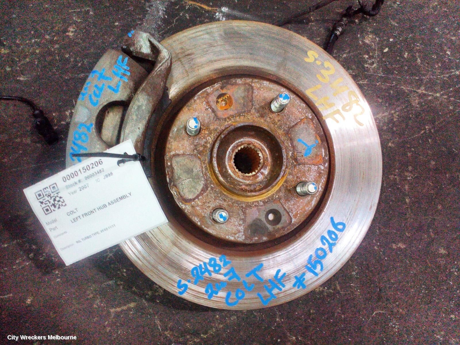 MITSUBISHI COLT 2007 Left Front Hub Assembly