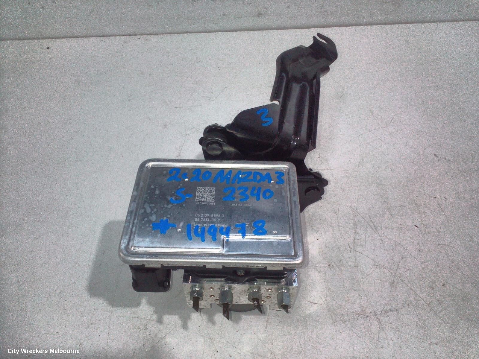 MAZDA 3 2020 Abs Pump/Modulator