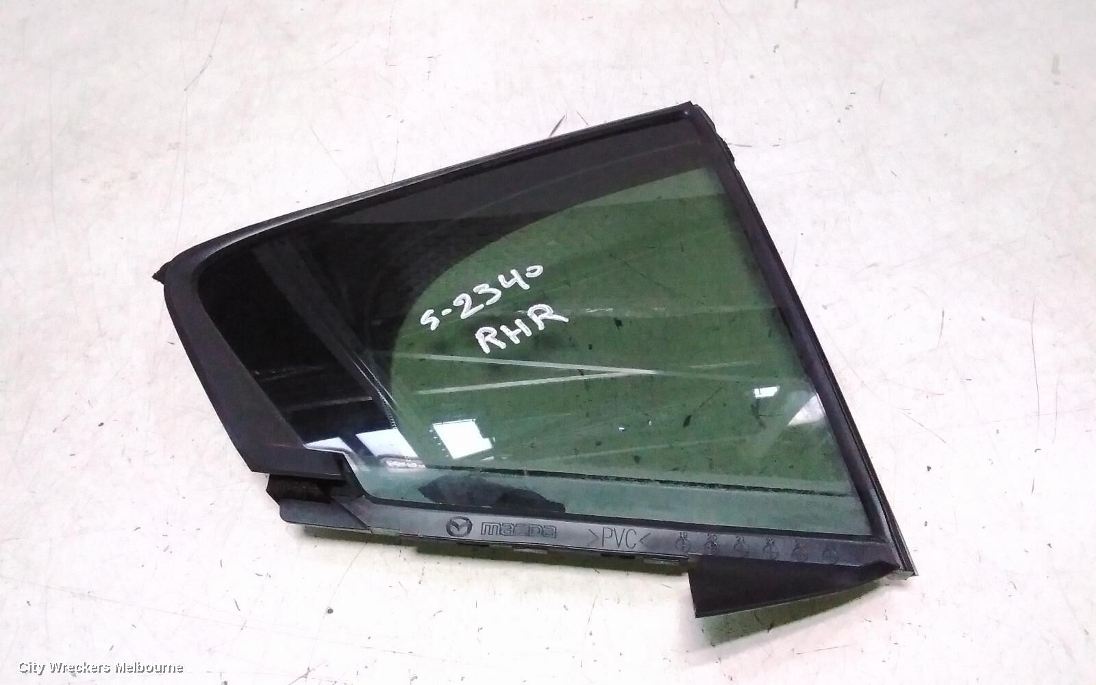 MAZDA 3 2020 Right Rear 1/4 Door Glass