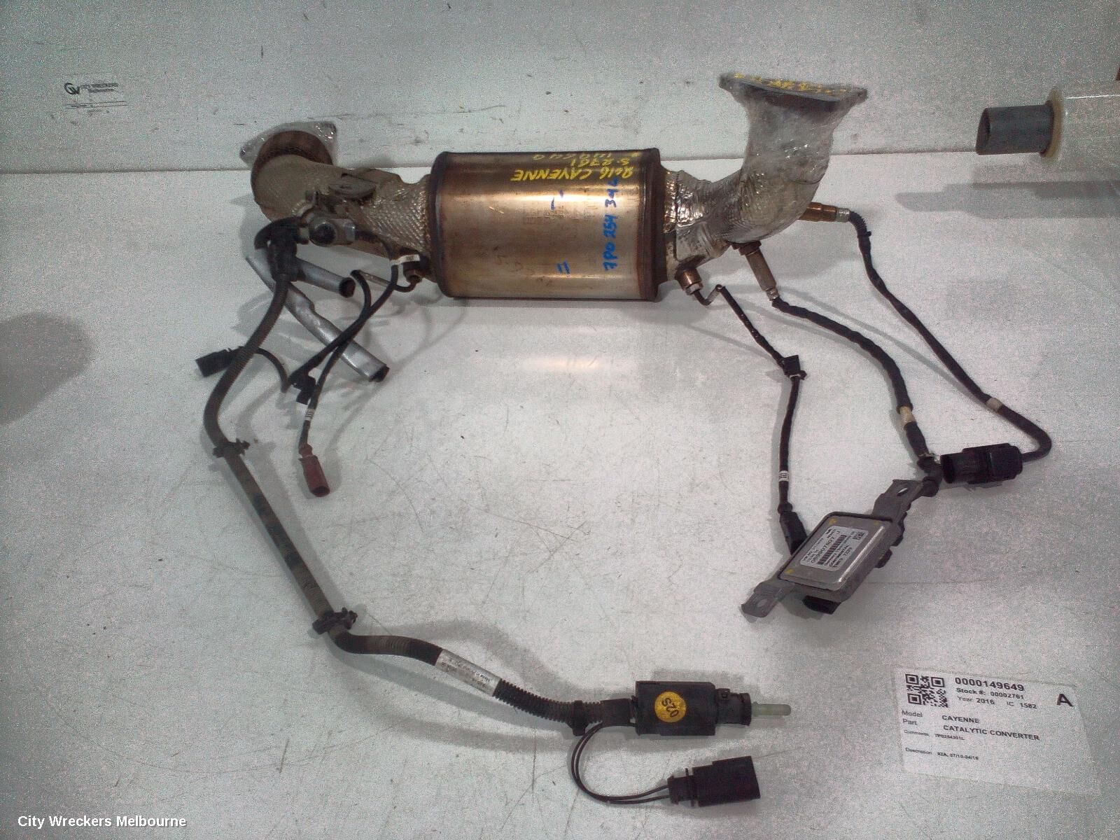 PORSCHE CAYENNE 2016 Catalytic Converter