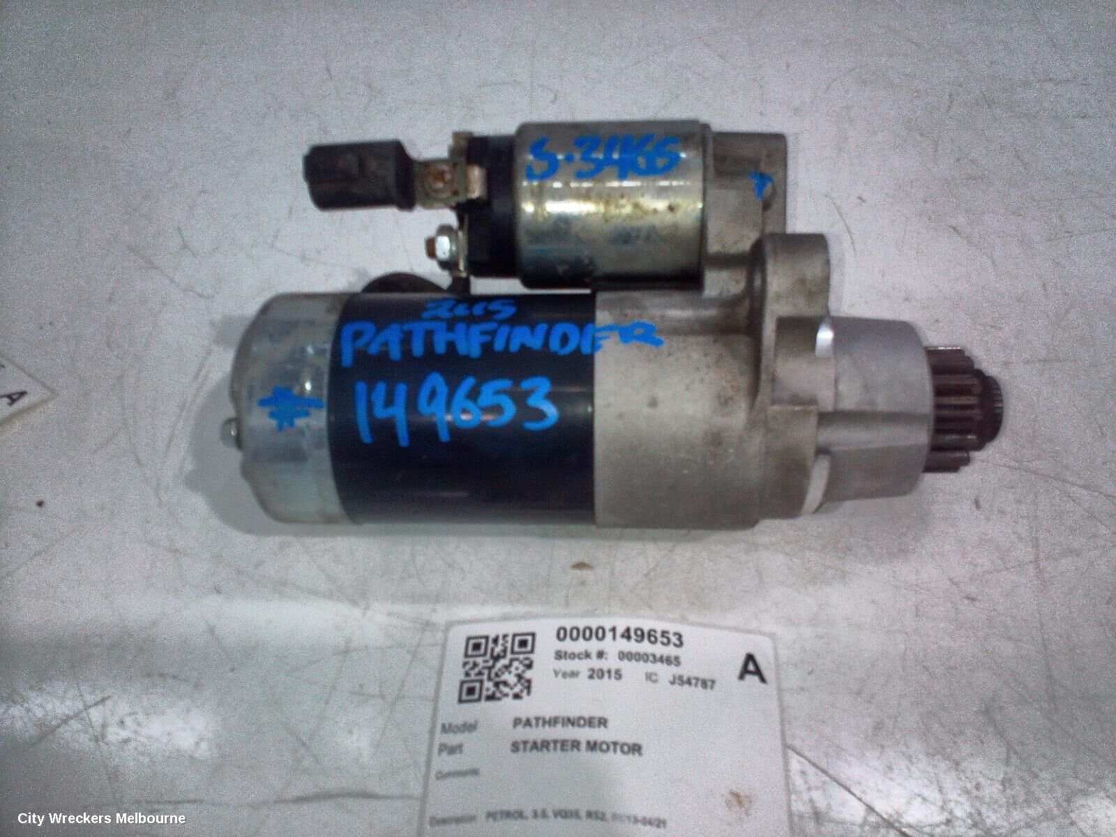 NISSAN PATHFINDER 2015 Starter