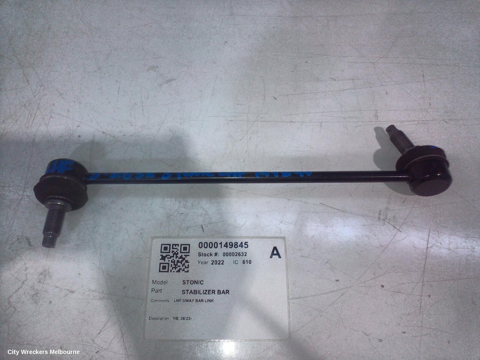 KIA STONIC 2022 Stabiliser Bar