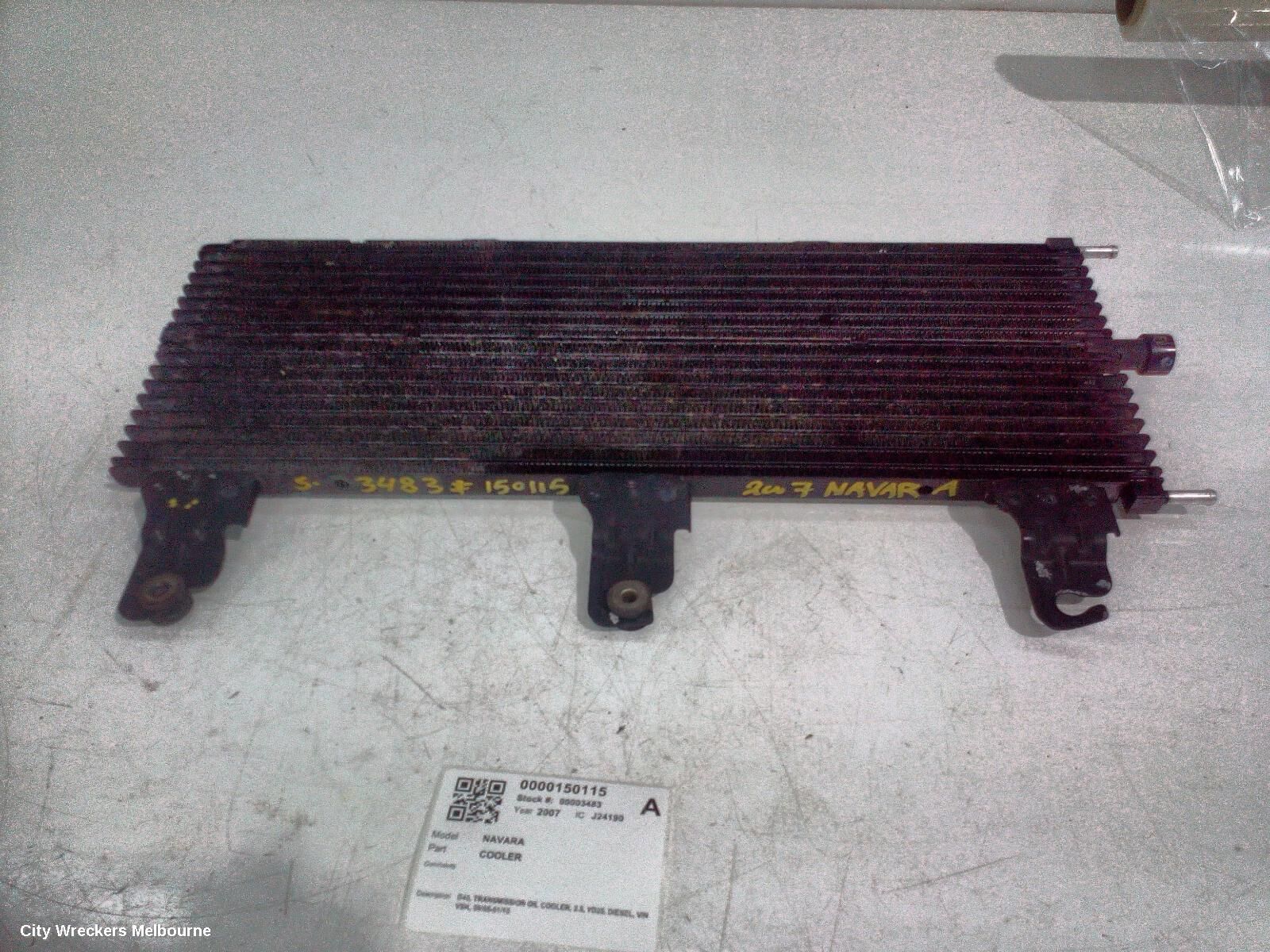 NISSAN NAVARA 2007 Cooler