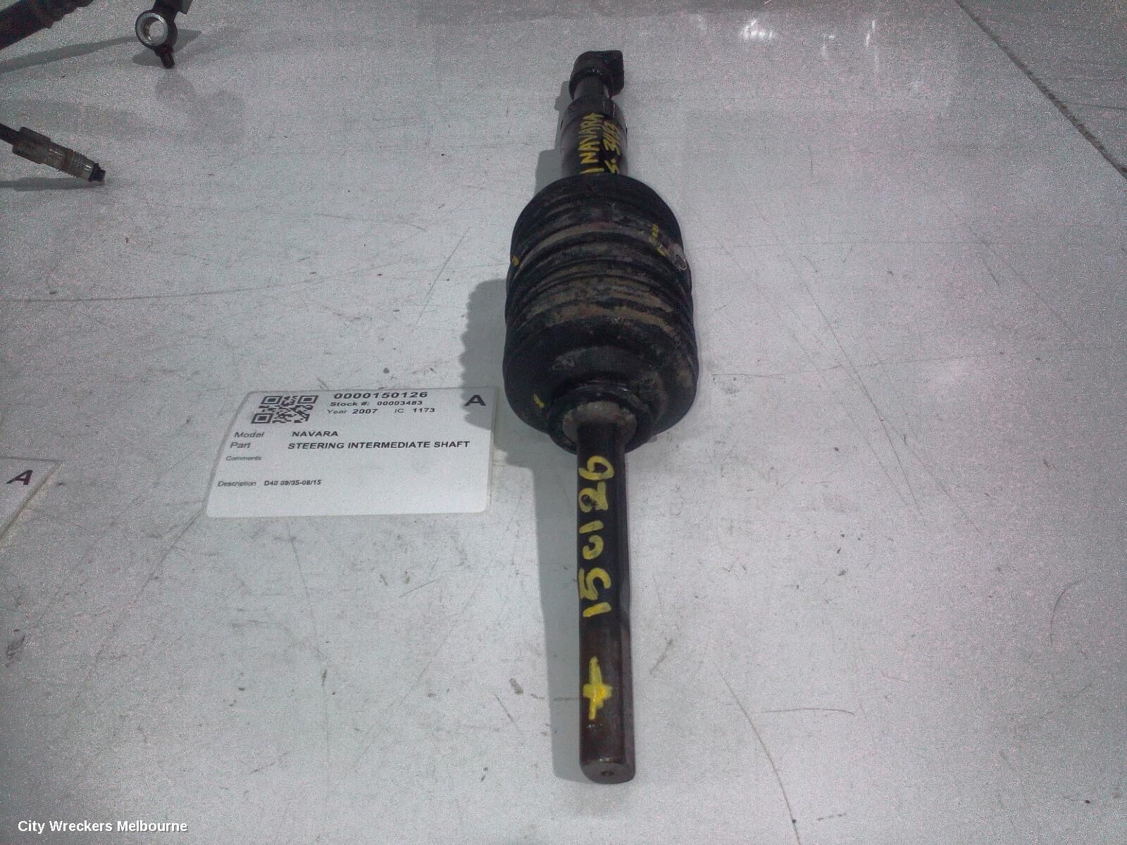 NISSAN NAVARA 2007 STEERING INTERMEDIATE SHAFT