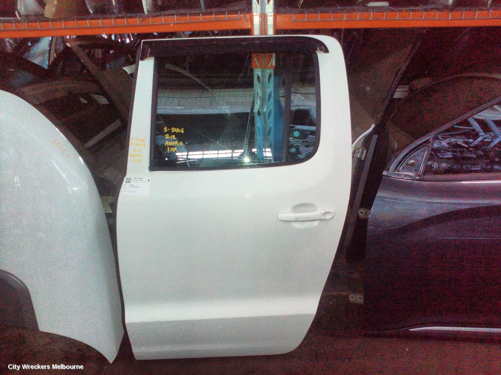 VOLKSWAGEN AMAROK 2012 Left Rear Door/Sliding