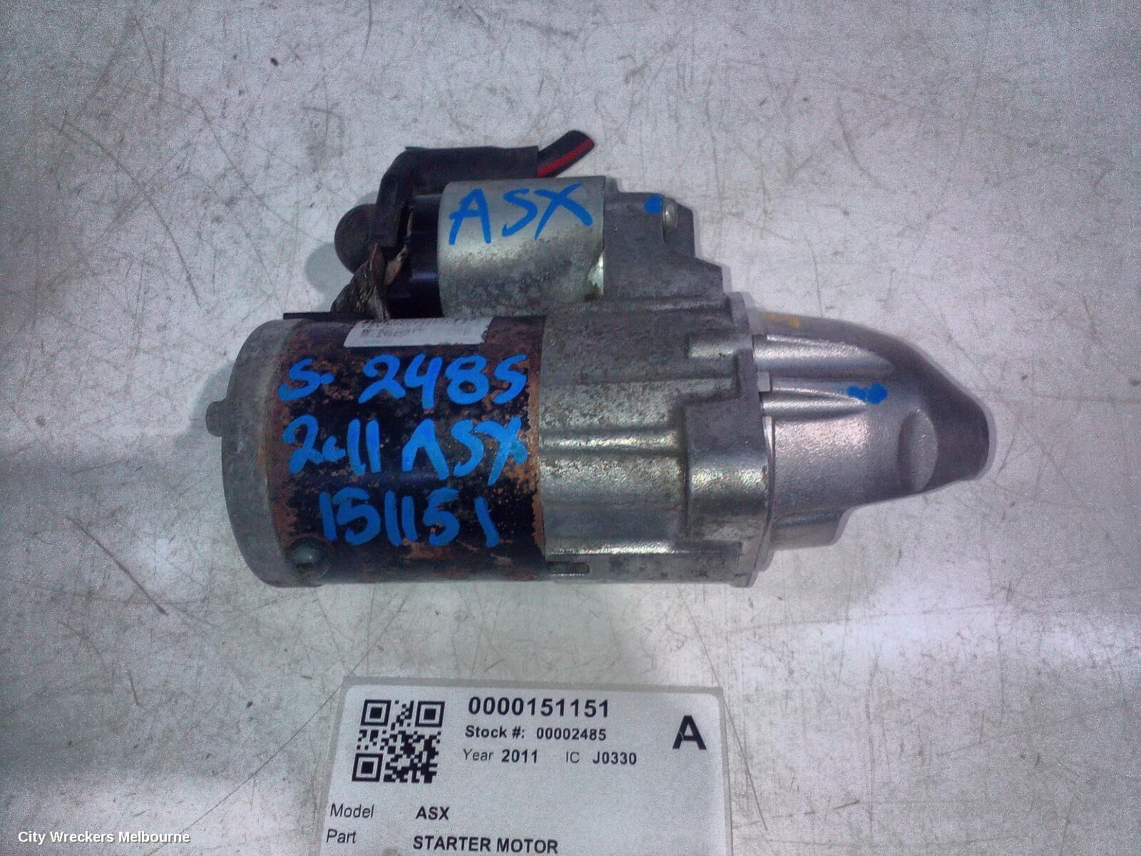 MITSUBISHI ASX 2011 Starter