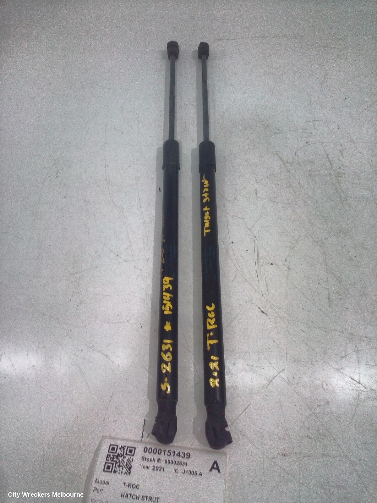 VOLKSWAGEN T-ROC 2021 Hatch Strut