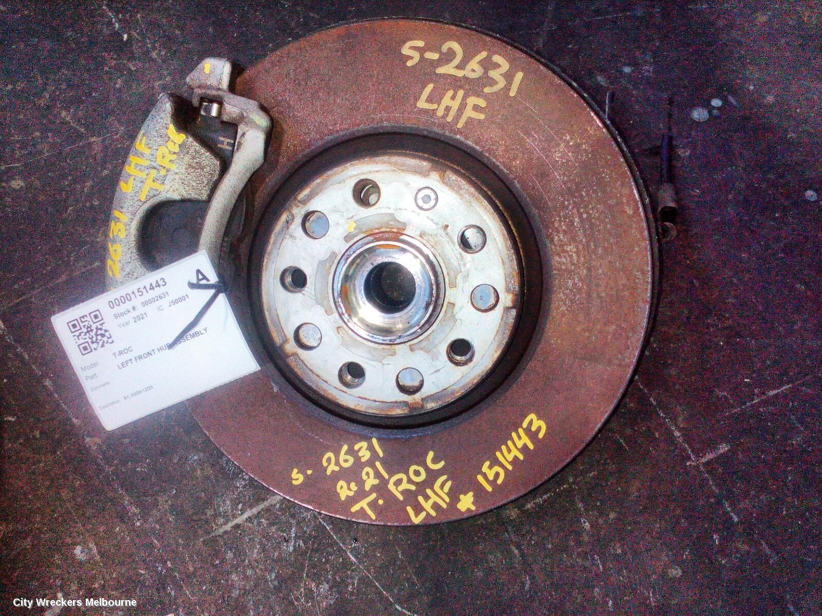 VOLKSWAGEN T-ROC 2021 Left Front Hub Assembly