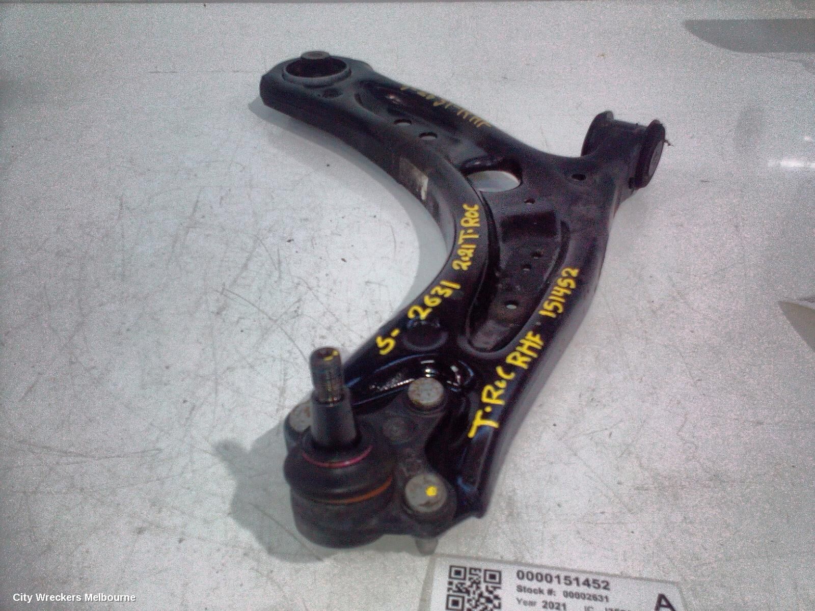 VOLKSWAGEN T-ROC 2021 Right Front Lower Control Arm