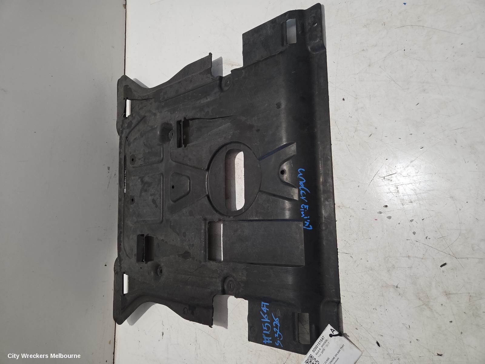 MERCEDES GLE CLASS 2015 LOWER ENGINE SPLASH TRAY