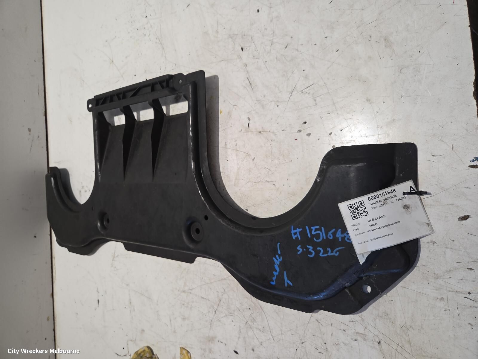 MERCEDES GLE CLASS, C292/W166 06/15-04/19, SPLASH TRAY UNDER GEARBOX: 151648