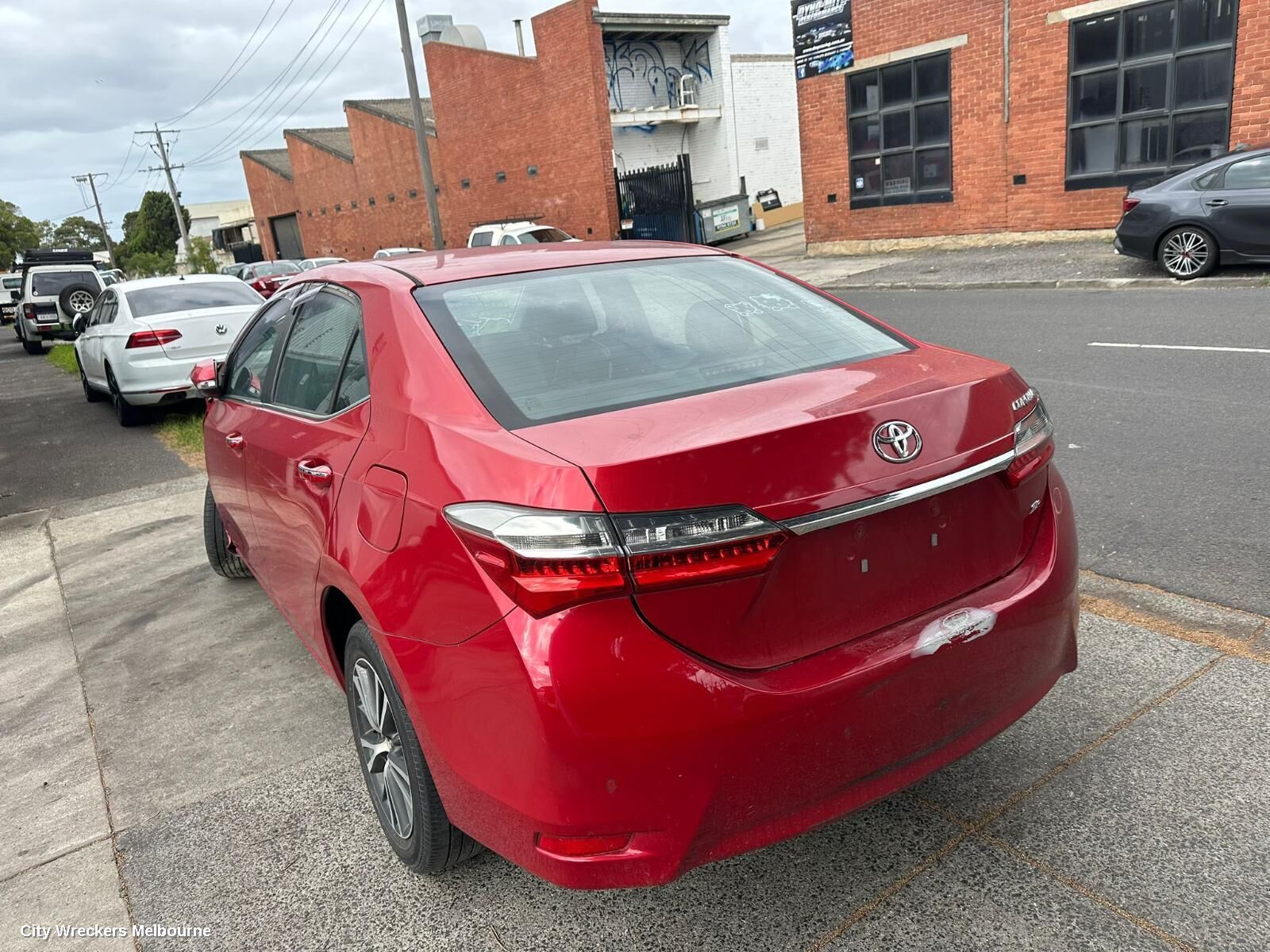 TOYOTA COROLLA 2017 Left Rear 1/4 Door Glass