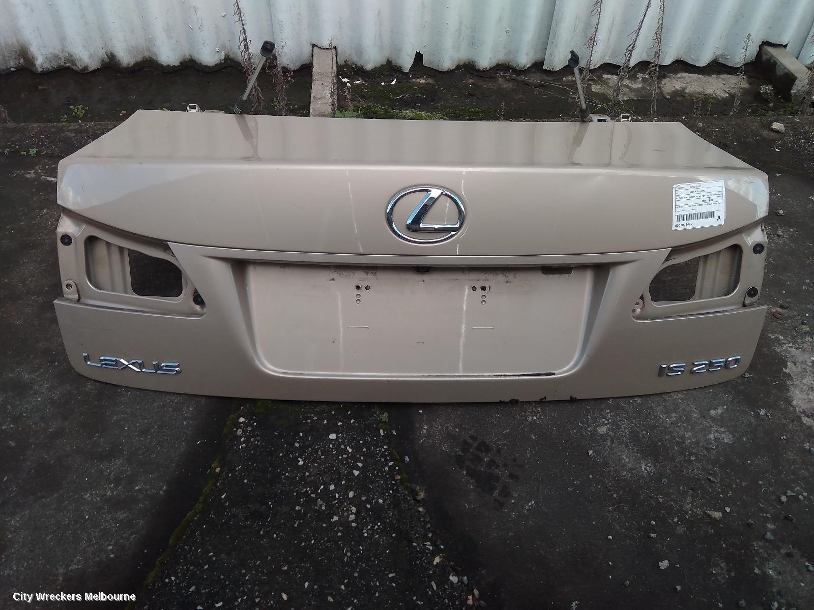 LEXUS IS250/IS250C 2008 Bootlid/Tailgate