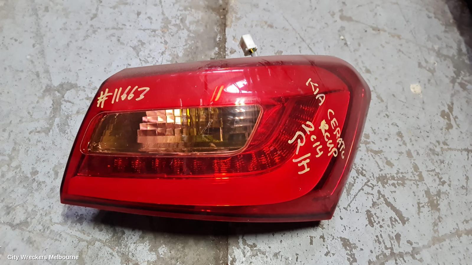 KIA CERATO 2014 Right Taillight