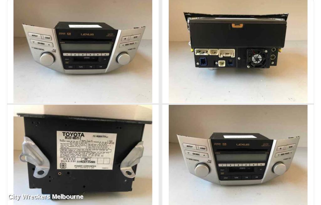 LEXUS RX SERIES 2007 Radio/Cd/Dvd/Sat/Tv