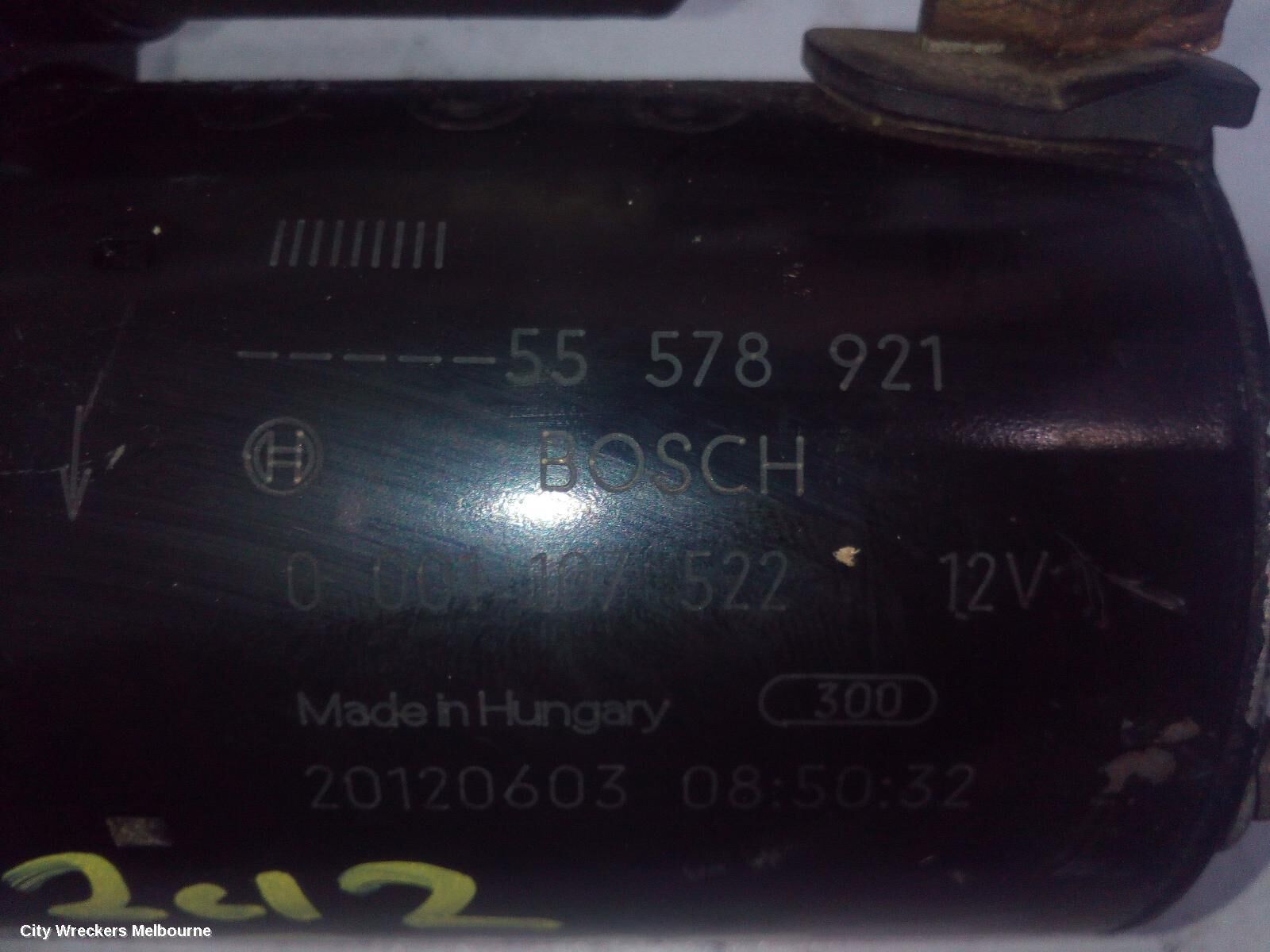 HOLDEN CRUZE 2012 Starter