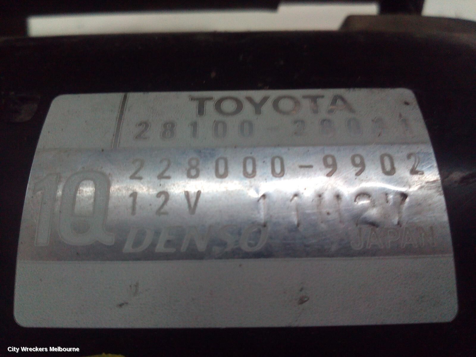TOYOTA TARAGO 2007 Starter