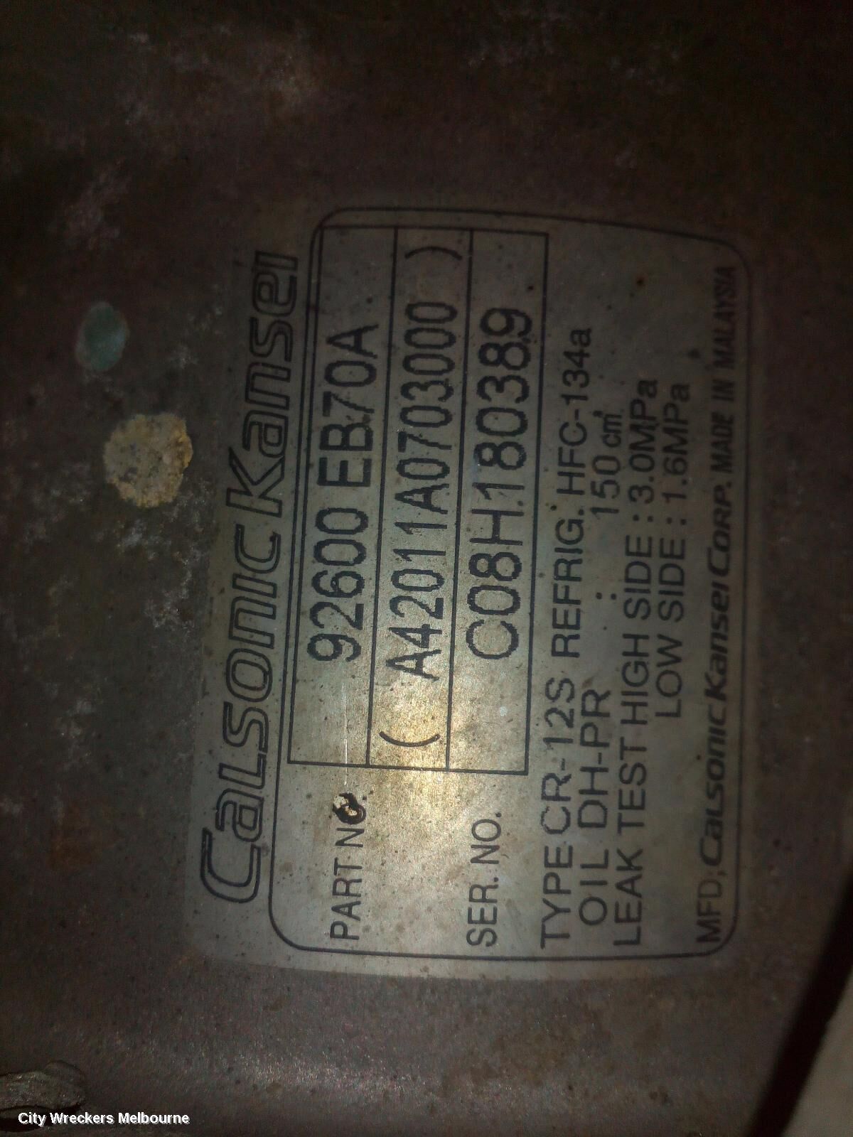 NISSAN NAVARA 2009 A/C Compressor