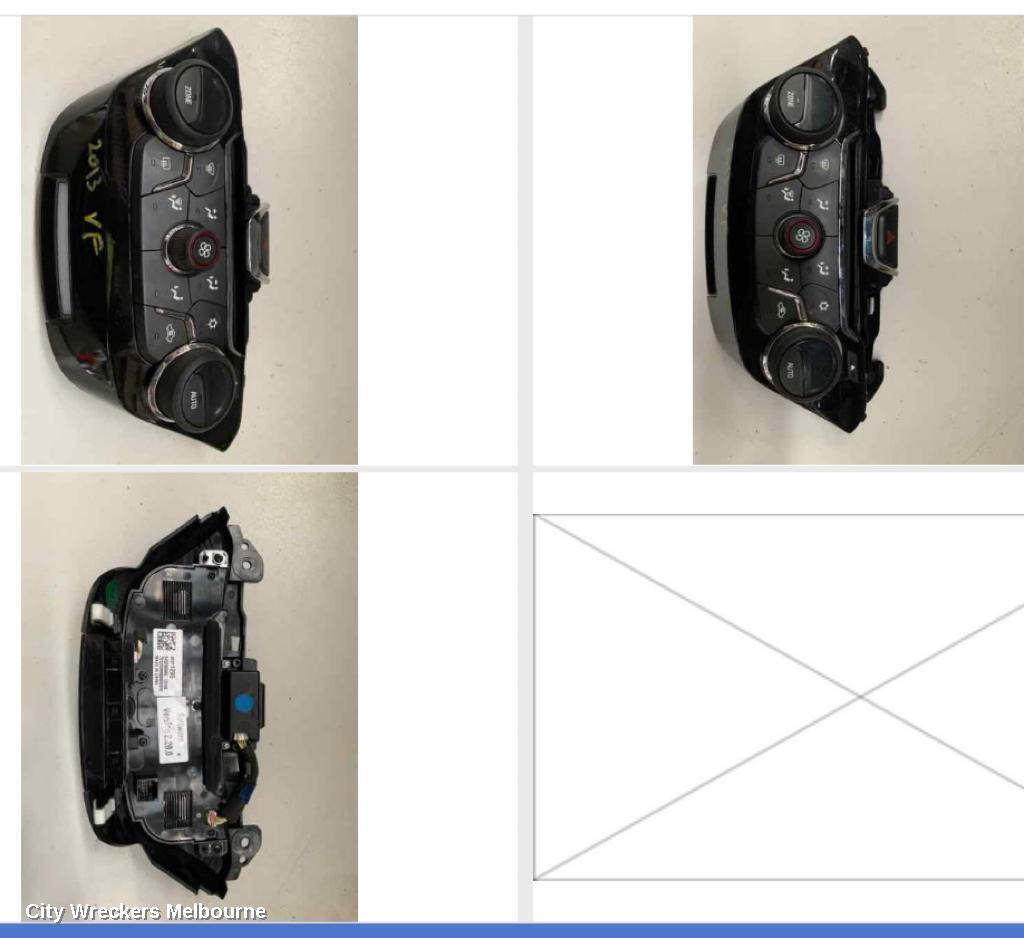 HOLDEN COMMODORE 2014 Heater/Ac Controls