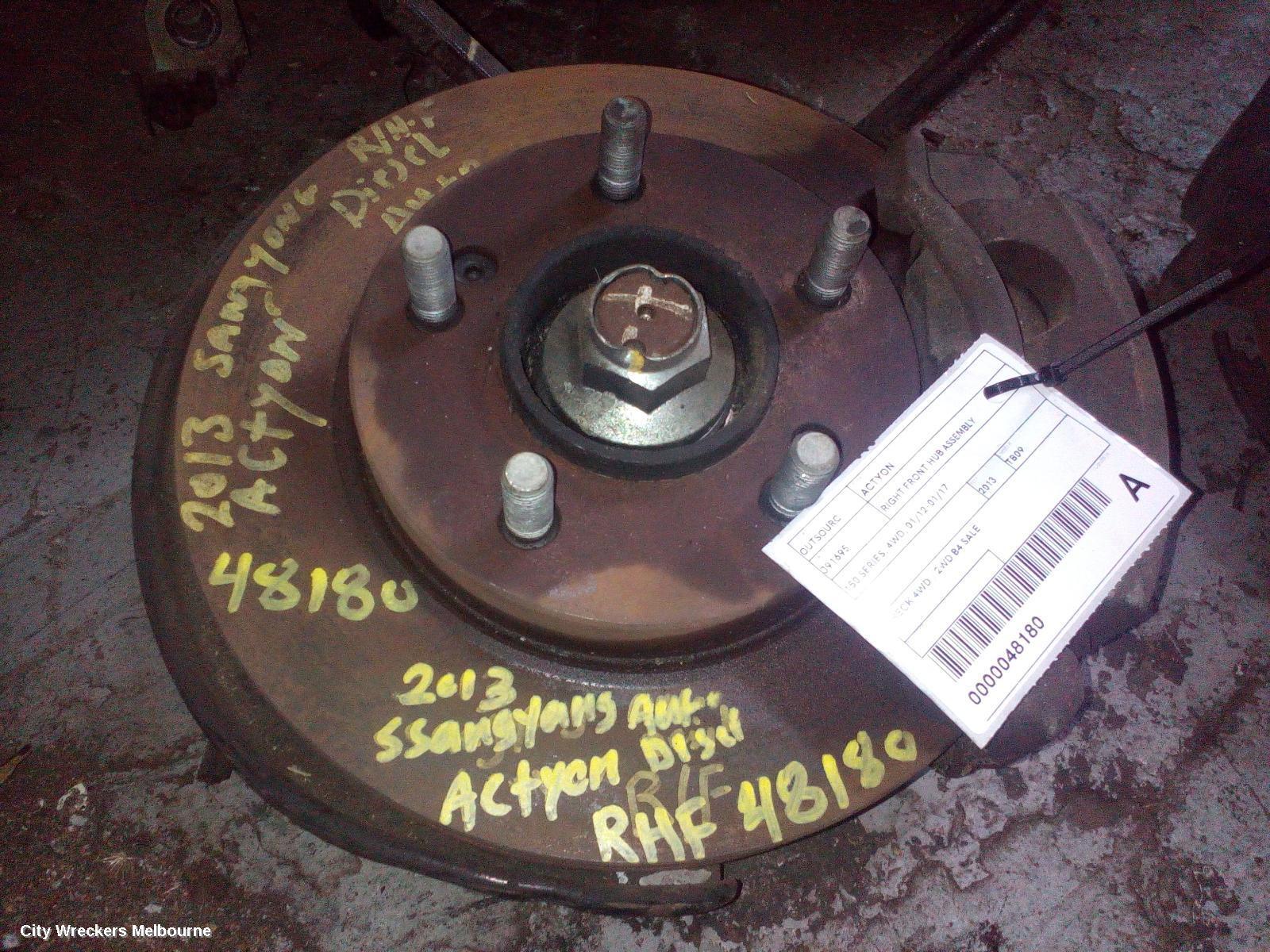SSANGYONG ACTYON 2013 Right Front Hub Assembly