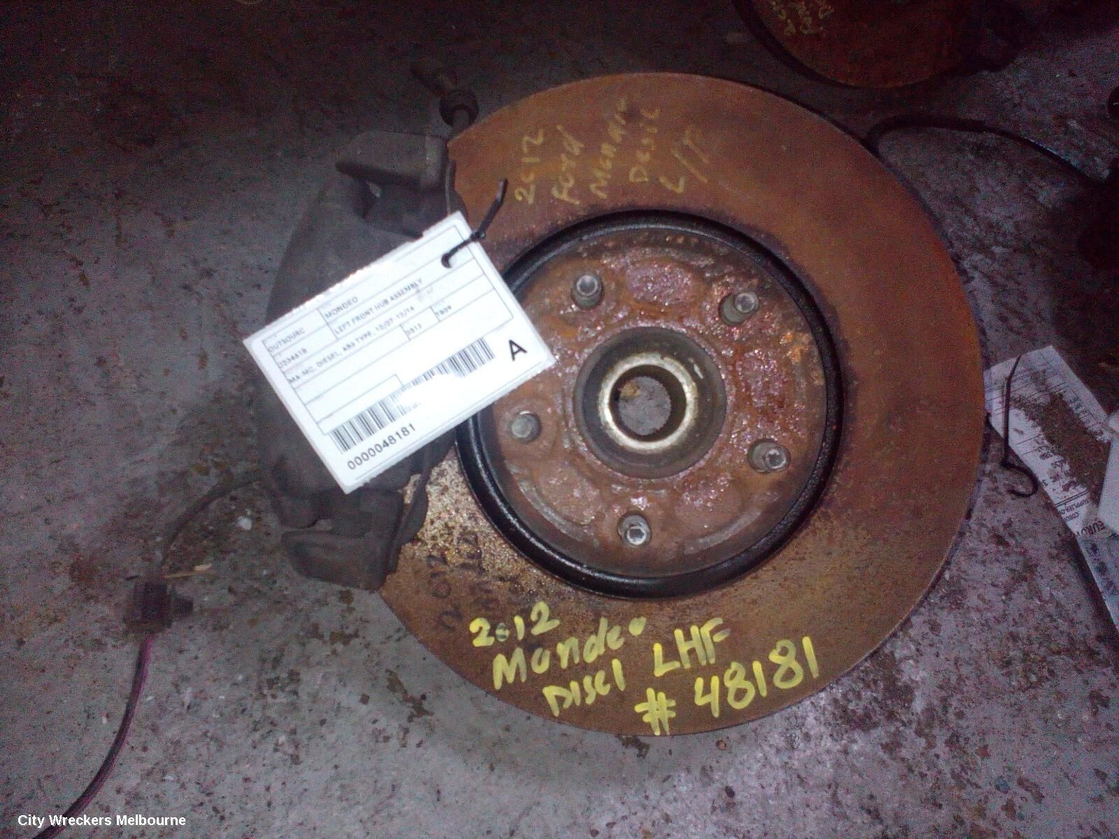 FORD MONDEO 2012 Left Front Hub Assembly