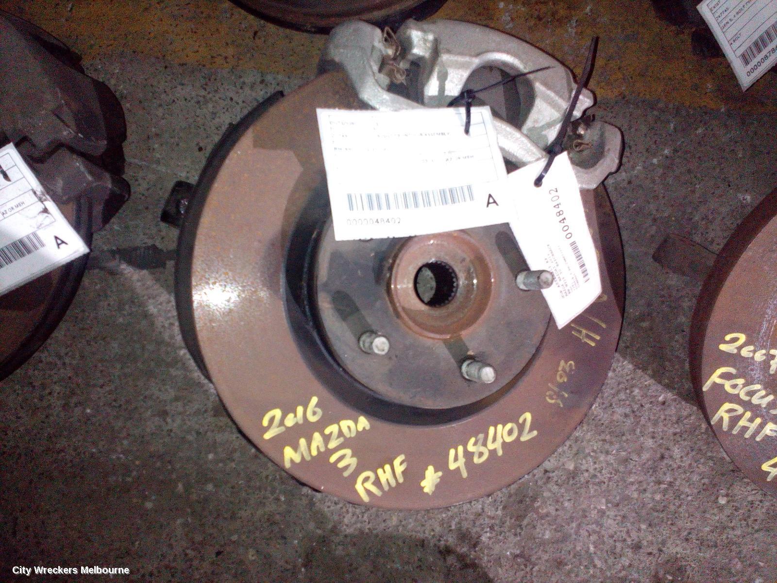 MAZDA 3 2016 Right Front Hub Assembly