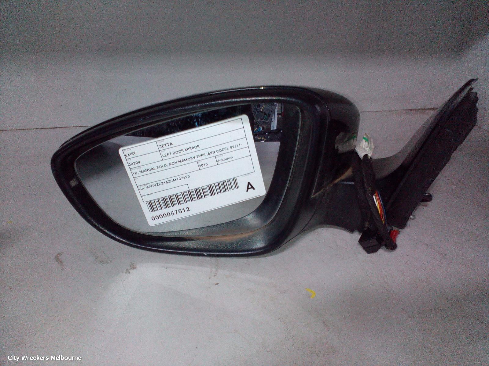 VOLKSWAGEN JETTA 2013 Left Door Mirror