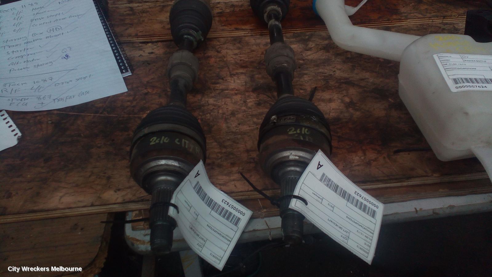 HONDA CITY 2010 Left Driveshaft