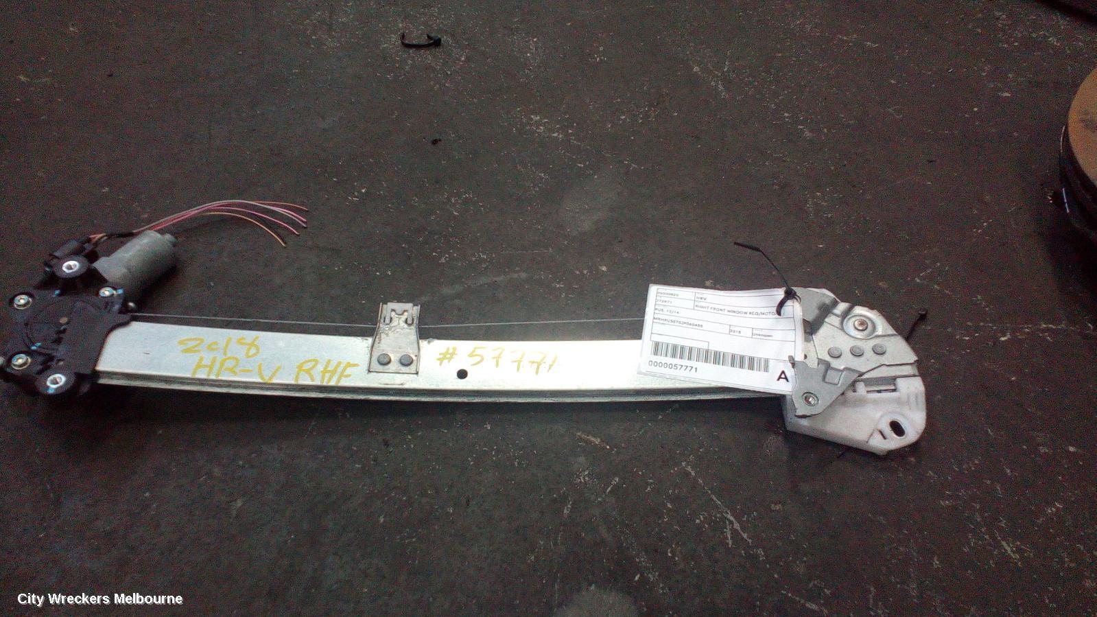 HONDA HRV 2018 Right Front Window Reg/Motor