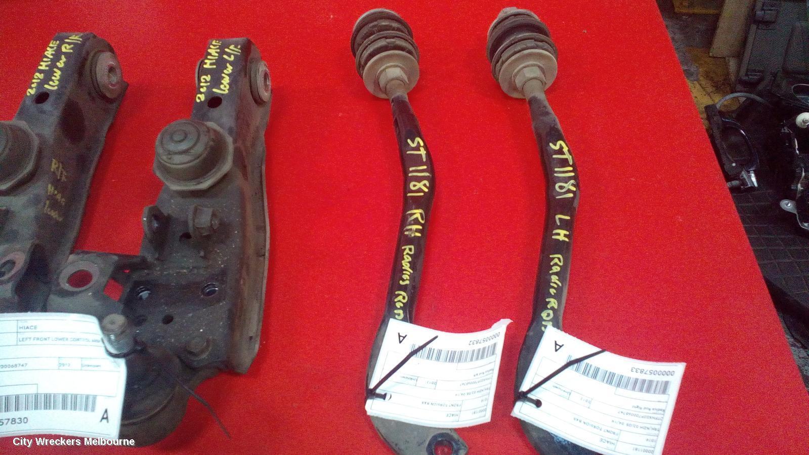TOYOTA HIACE 2012 Front Torsion Bar