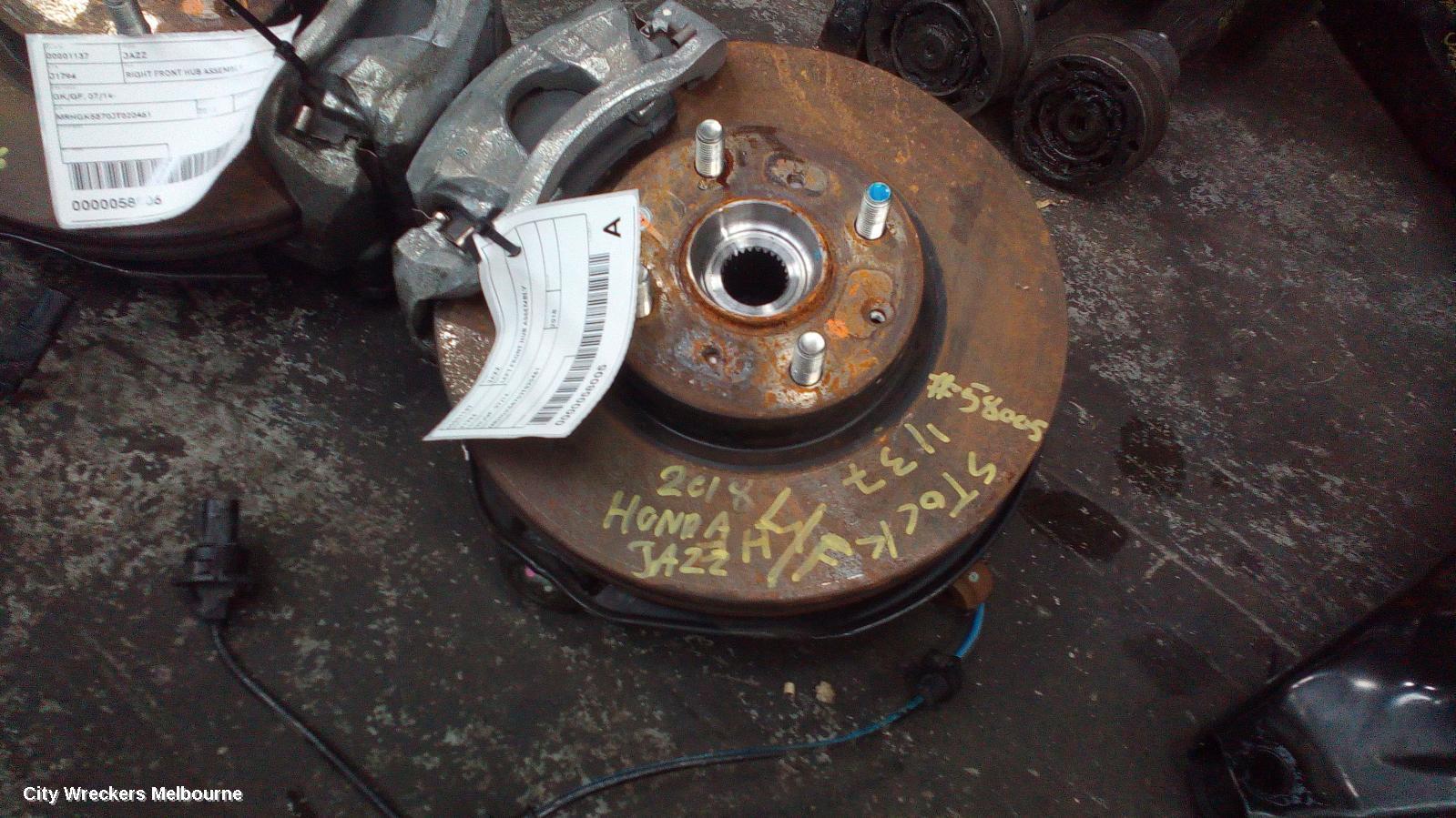 HONDA JAZZ 2018 Left Front Hub Assembly