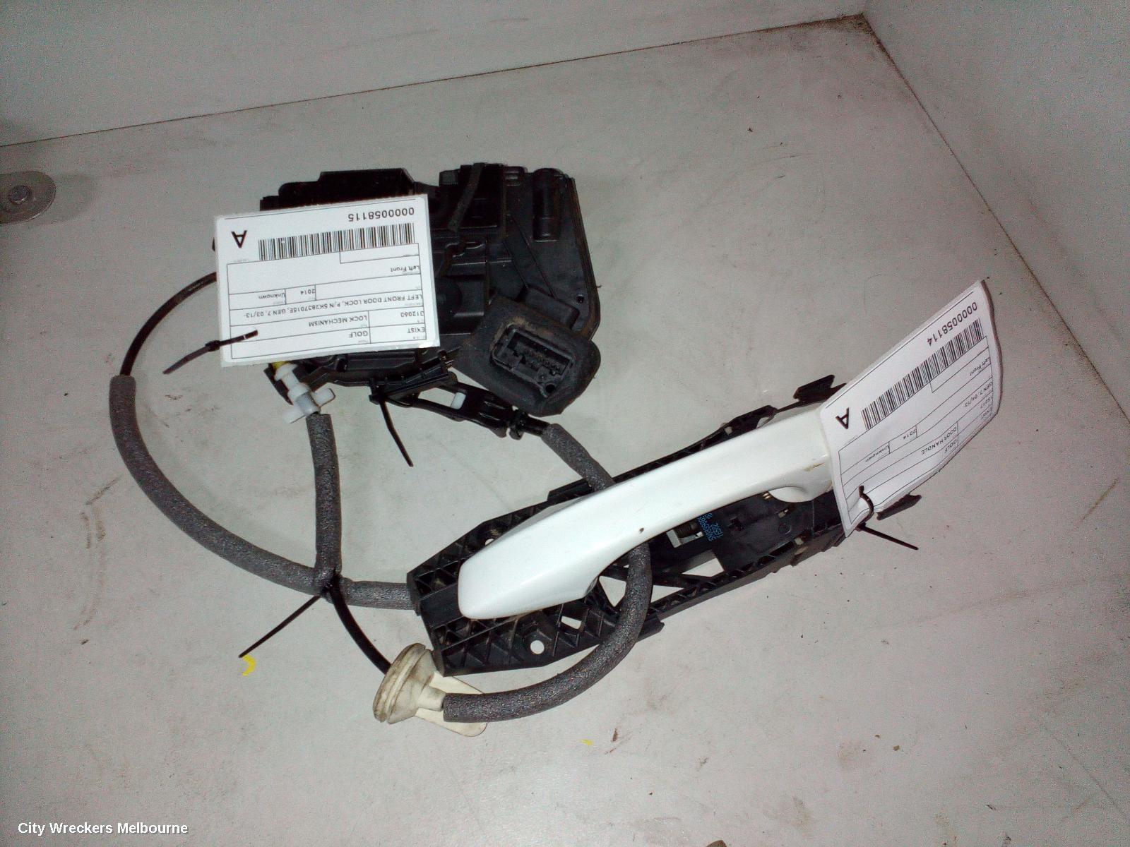 VOLKSWAGEN GOLF 2014 Door/Boot/Gate Lock
