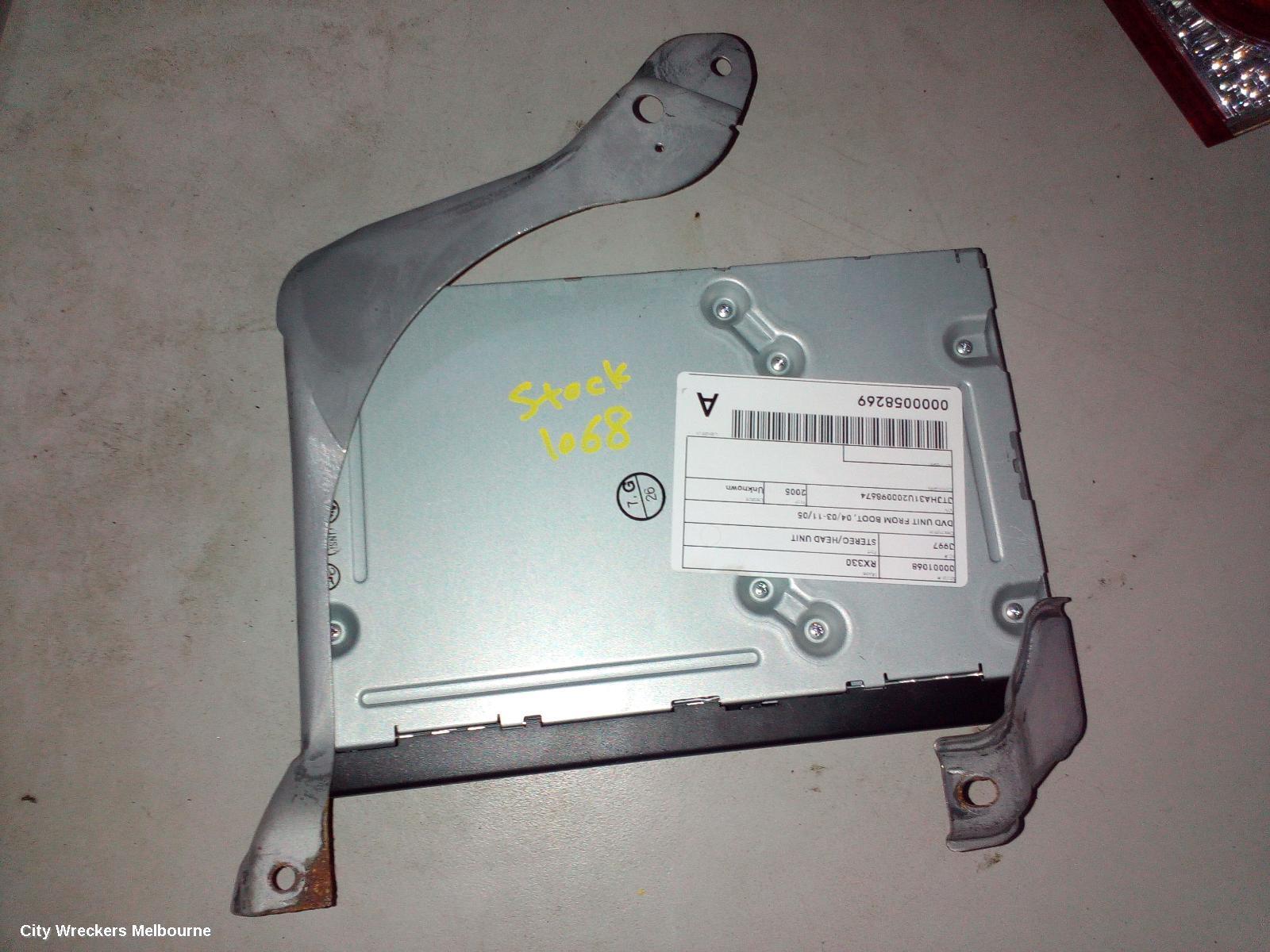 LEXUS RX SERIES 2005 Radio/Cd/Dvd/Sat/Tv