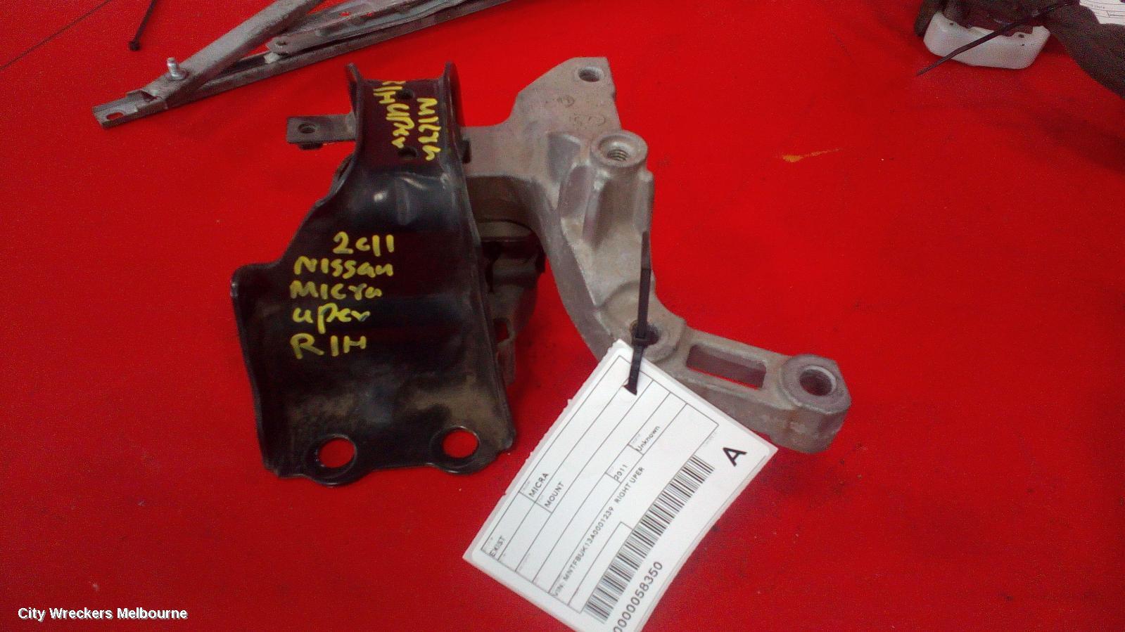 NISSAN MICRA 2011 Mount